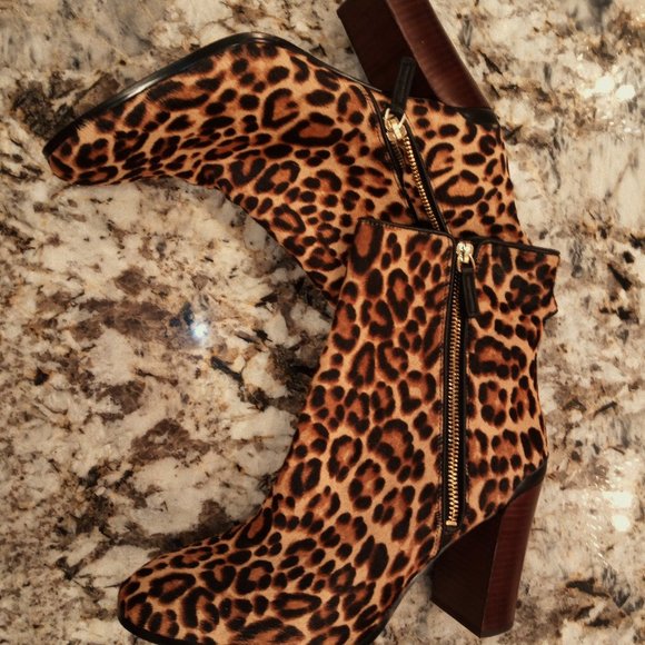 Katherine Kelly Jaymie Leopard women's boots SAVE $140 OFF RETAIL coach ugg - Picture 5 of 10